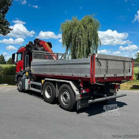 Kiepwagen MAN TGS 28.480 6x4-4 ALLRAD KRAN 19m SEILWINDE Wechs