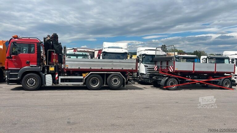 Kiepwagen MAN TGS 28.480 6x4-4 ALLRAD KRAN 19m SEILWINDE Wechs