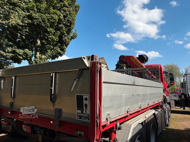 Driezijdige kipper MAN TGS 28.480 6x4-4 ALLRAD KRAN 19m SEILWINDE Wechs