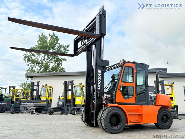 Wózek widłowy czterokołowy DOOSAN 70 / DUPLEX / FORK 2500MM / POSITIONER