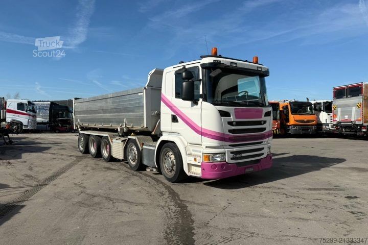 Тристранен самосвал Scania G490 10x4*6 SWS 3SK / Mischer Kavitation