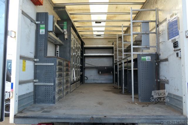 Dobozos furgon MERCEDES-BENZ 816 L Atego, Werkstatt, Bott, 2x AHK, Klima