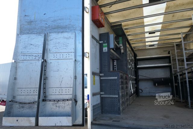 Dobozos furgon MERCEDES-BENZ 816 L Atego, Werkstatt, Bott, 2x AHK, Klima