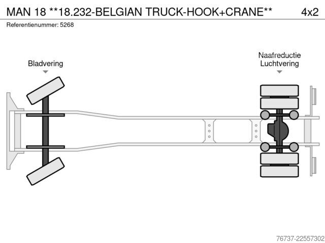 System för krokarm MAN 18 **18.232-BELGIAN TRUCK-HOOK+CRANE**