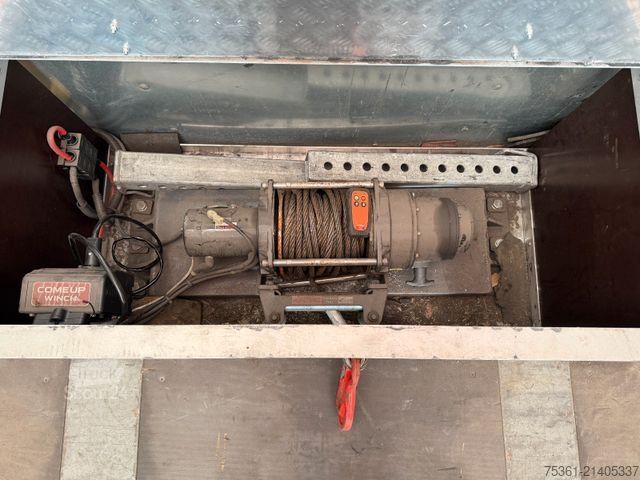 Låglastarsläpvagn  Wiese Gabel Stapler Transport Tieflader WINDE