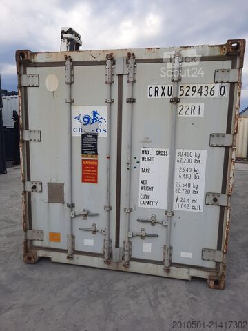 Conteneur d'expédition 20 Fuß, 6 m, Kühlcontainer, Kühlanlage Kühlzelle, Vollfunktionsfähig, -25 Grad