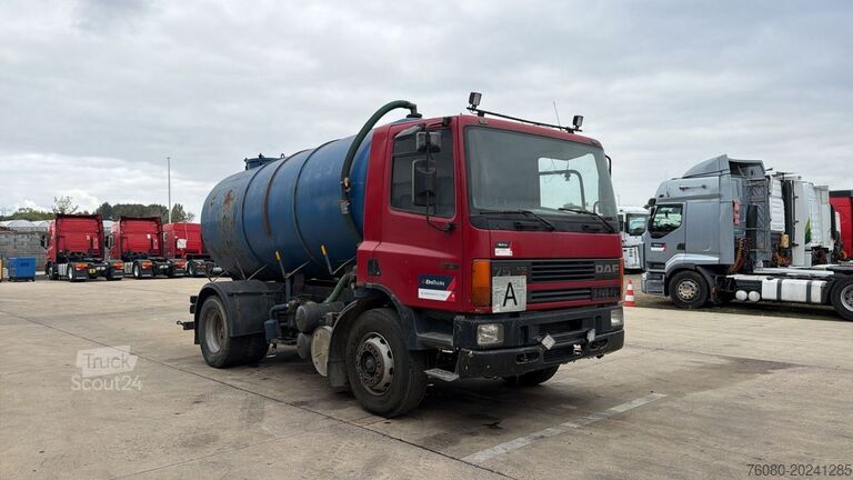 Vehículo de succión DAF 75 ATI 270 (10500 L / MANUAL PUMP / MANUAL GEAR...