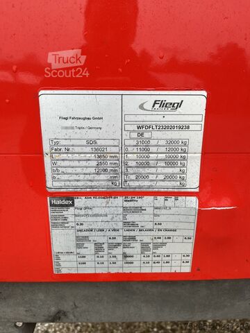 Bīdāmie tentiņi Fliegl SDS / Mega - Jumbo - Volume / Curtainside / 2 a...