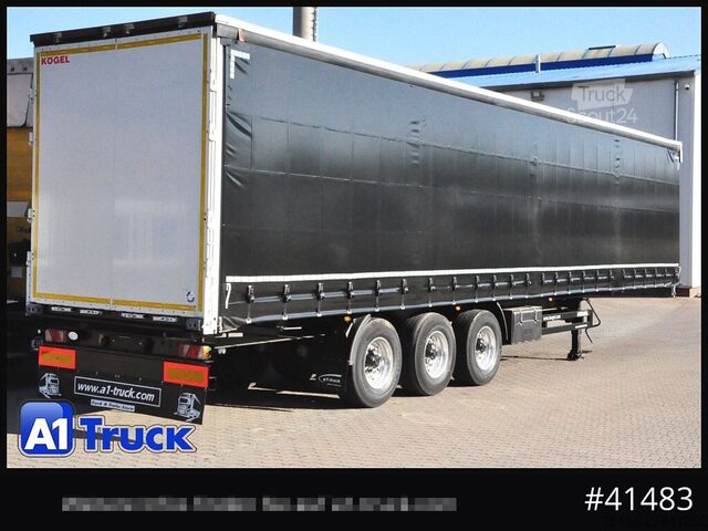 Åpen semitrailer med presenning Kögel S 24 Tautliner, Alufelgen, neue Plane, VDI 2700