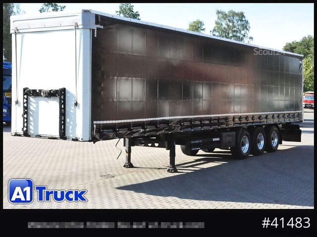 Åpen semitrailer med presenning Kögel S 24 Tautliner, Alufelgen, neue Plane, VDI 2700