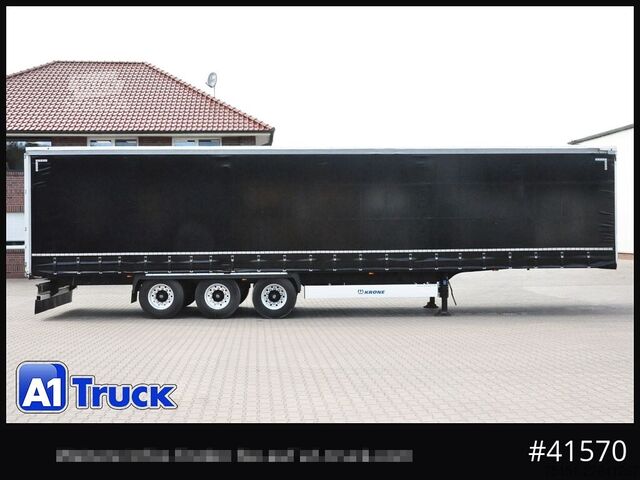 Åpen semitrailer med presenning KRONE SD, Getränke, Safe Curtain, VDI 2700