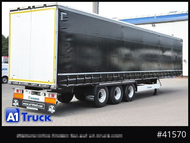Åpen semitrailer med presenning KRONE SD, Getränke, Safe Curtain, VDI 2700