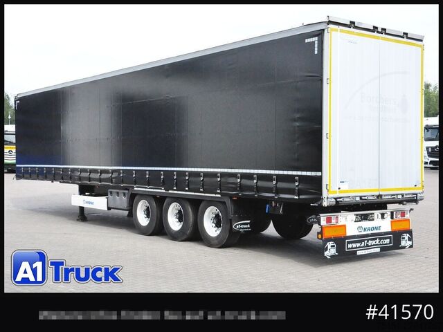 Åpen semitrailer med presenning KRONE SD, Getränke, Safe Curtain, VDI 2700