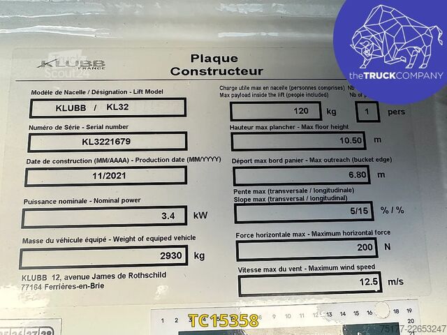 Pacelšanas platforma Renault Master 145.35 klubb