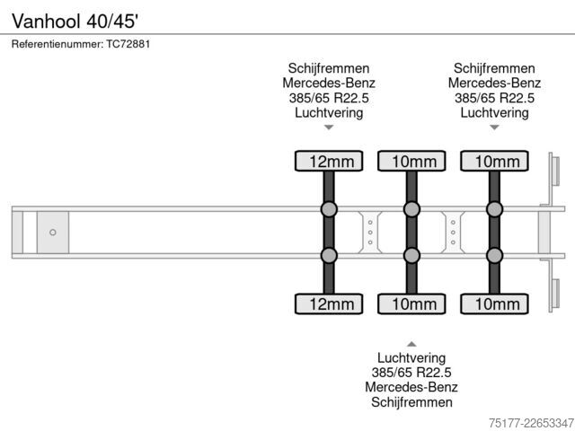 Transporte de contenedores Vanhool 40/45'