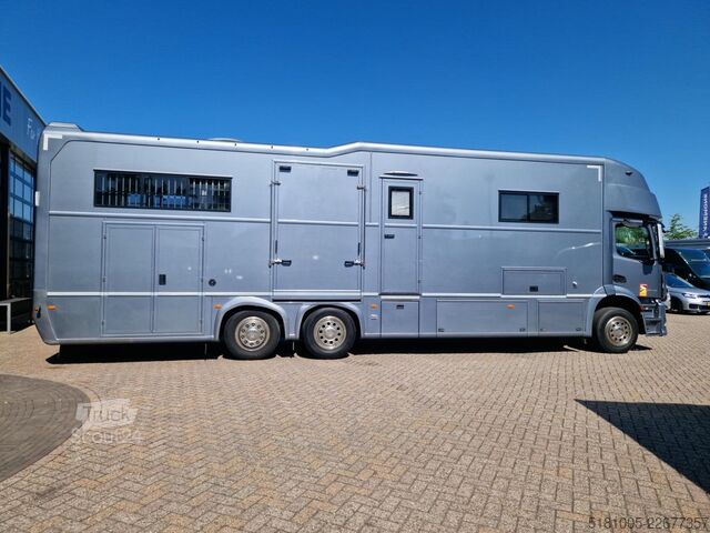 Transport av hester Mercedes-Benz Antos Occasion paardenwagen AKX 6 paarden plus ...