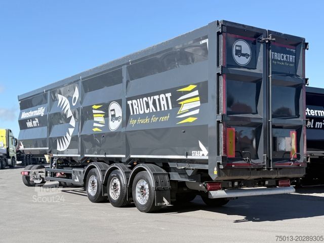 Savivartis puspriekabė STAS HardoX Stahl 86 m³, Liftachse, ALCOA, MIETEN?