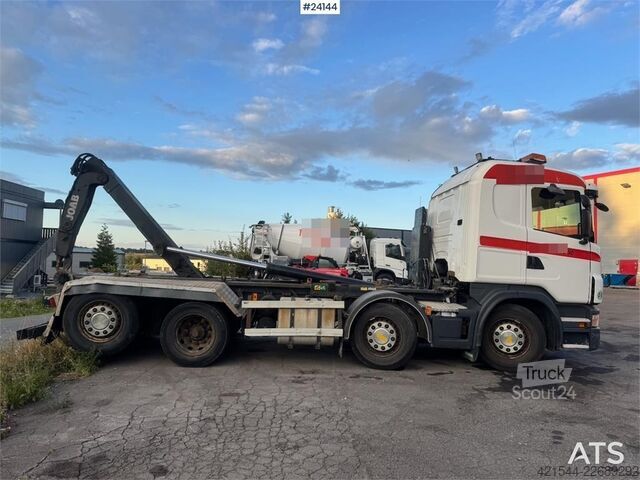 Haakarmsysteem Scania G480 8x2 Hooklift Truck with Crane Hydraulics WATC