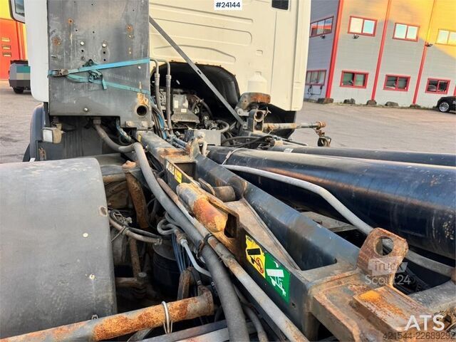 Système de bras à crochet Scania G480 8x2 Hooklift Truck with Crane Hydraulics WATC