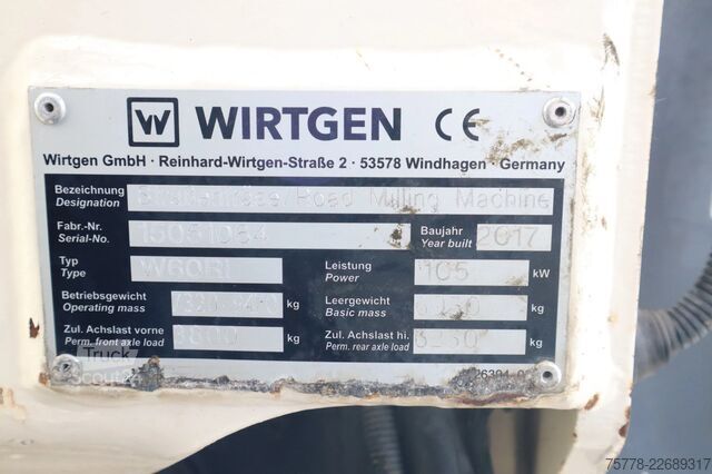 Rezkalni stroj za asfalt Wirtgen W60Ri | WATER SYSTEM | LOW HOURS