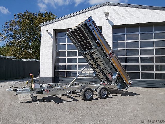 Benne Brian James Trailers 360x195x30cm Stahlwände Stahlboden Elektro 3,5to