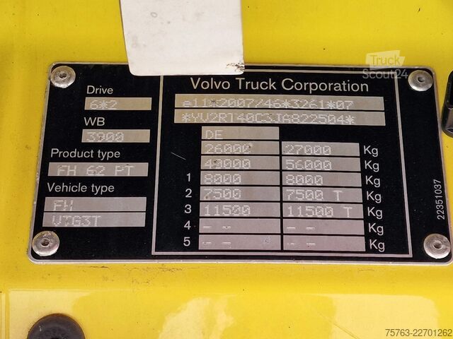 Standard-SZM Volvo FH 13.500 Globetrotter XL 6x2/4 - Full air - I ...