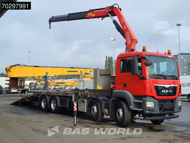 Open laadbak MAN TGS 35.360 TGS 8X2 Fassi F235A.0.22 Crane Kran ...