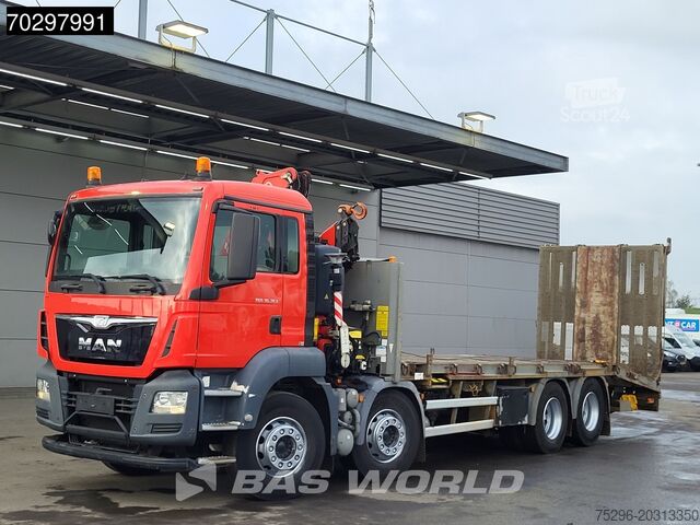 Open laadbak MAN TGS 35.360 TGS 8X2 Fassi F235A.0.22 Crane Kran ...