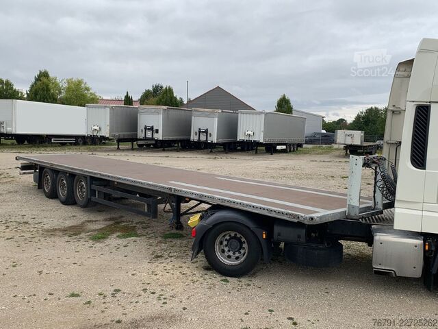 Semirimorchio con piattaforma di lavoro SCHMITZ CARGOBULL SCS24 Standard_ Plateau_ Flatbed_ verzinkt_ Lift