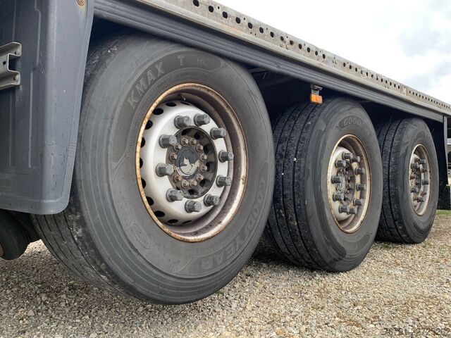 Semirimorchio con piattaforma di lavoro SCHMITZ CARGOBULL SCS24 Standard_ Plateau_ Flatbed_ verzinkt_ Lift