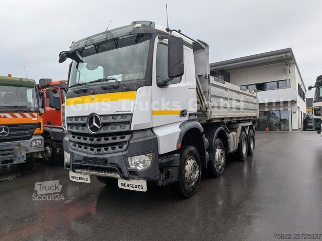 Трьохсторонній самоскид MERCEDES-BENZ Arocs 4143 / 8X4 / Meiller / 41ton Chassis