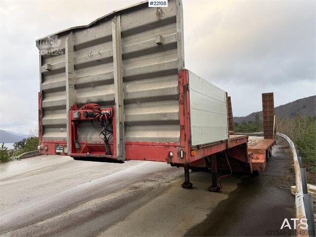 Låglastare Vang SHSL 4 axle machine trailer w/ hydraulic driving b