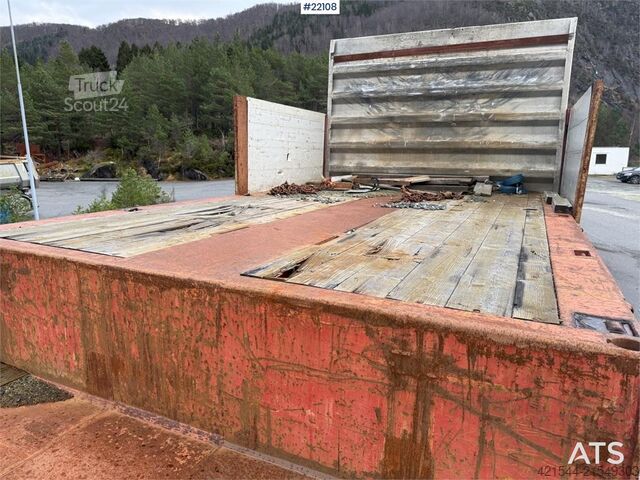 Låglastare Vang SHSL 4 axle machine trailer w/ hydraulic driving b