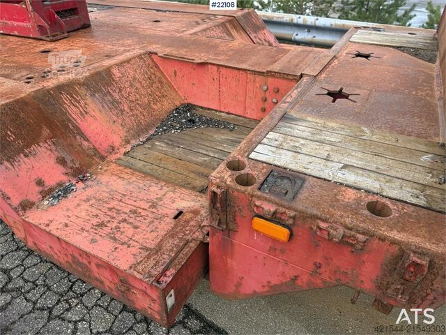 Låglastare Vang SHSL 4 axle machine trailer w/ hydraulic driving b