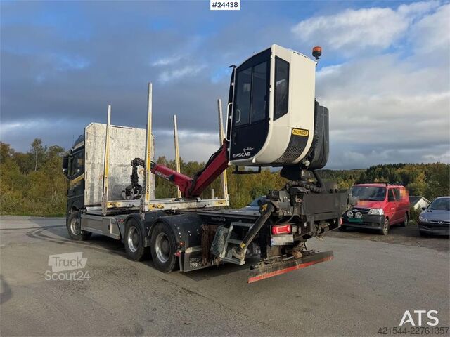 Prepravca dreva Mercedes-Benz Actros 6x4 timber truck with Epsilon M12L timber c
