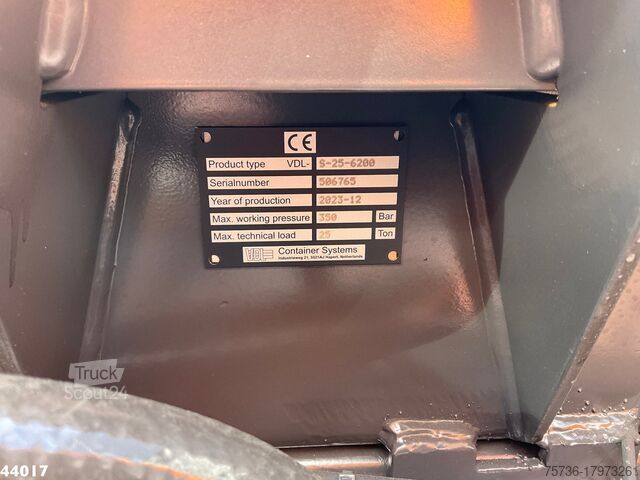 Kablio rankenos sistema Volvo FM 420 8x2 Hiab 25 Tonmeter laadkraan + Welvaar...
