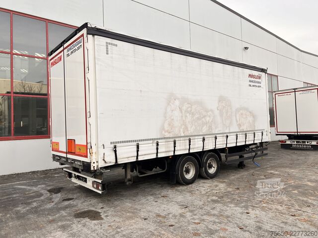 Ανοιχτό ρυμουλκούμενο με μουσαμά Möslein TPW 105 D 7,30  Tandem- Schiebeplanenanhänger zum Durchladen