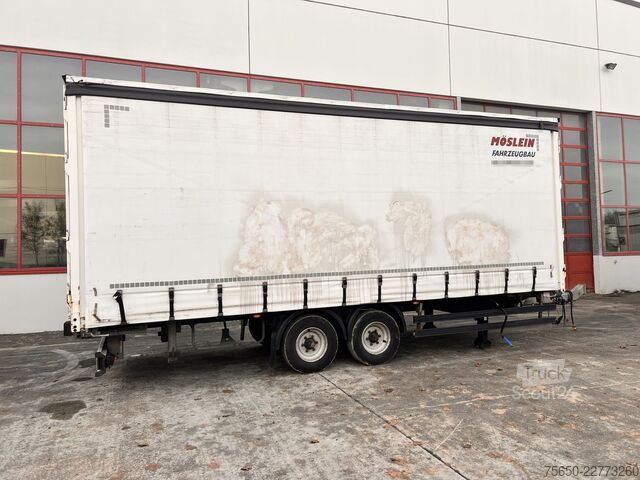 Ανοιχτό ρυμουλκούμενο με μουσαμά Möslein TPW 105 D 7,30  Tandem- Schiebeplanenanhänger zum Durchladen
