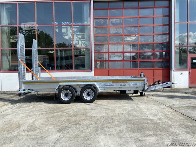 Nízkoložný přívěs Möslein TT 11-E 5,50 - 2  Tandemtieflader5,50 m x 2 m, Feuerverzinkt