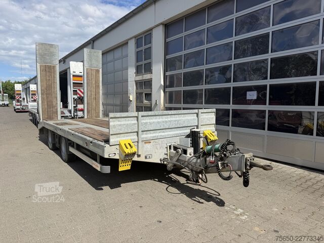 Remorcă cu platformă joasă Möslein TTA21 Schwebheim  21 t Tandemtieflader
