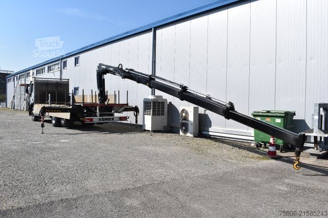 Automobilis ar plakanu platformu IVECO Stralis 260S42 Brücke/Kran Hiab/Retarder