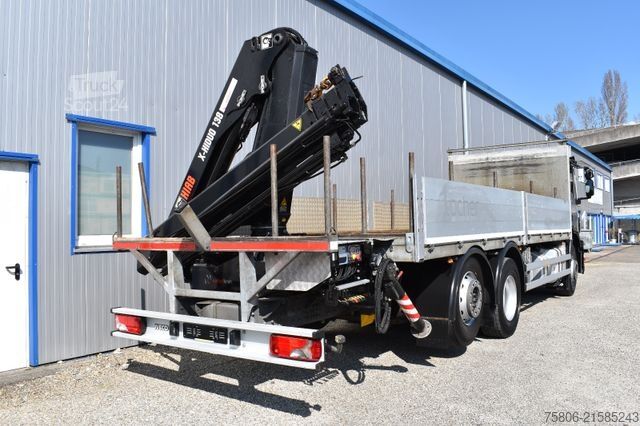 Automobilis ar plakanu platformu IVECO Stralis 260S42 Brücke/Kran Hiab/Retarder