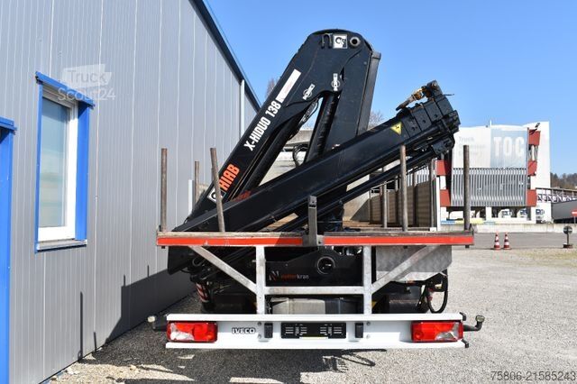 Automobilis ar plakanu platformu IVECO Stralis 260S42 Brücke/Kran Hiab/Retarder