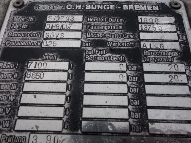 Tank Mercedes-Benz SK 1722 FUELTANKTRUCK 13750 L STEELSPRINGS