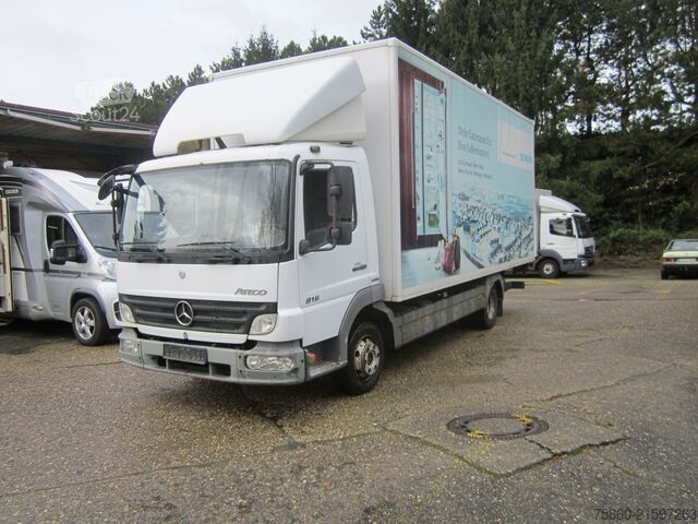 Box truck Mercedes-Benz 816 Atego Koffer mit Ladebordwand
