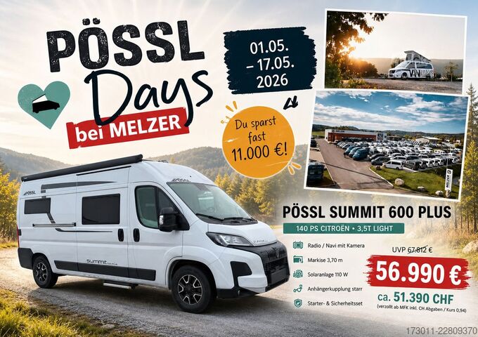 Kamper kombi PÖSSL Summit 600 Plus Markise Solar Navi AHK