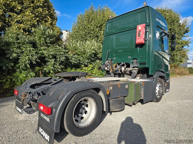 Tracteur routier standard SCANIA R410 Tacho Gen2 / Blatt-Luft / Bycool