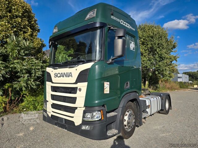 Tracteur routier standard SCANIA R410 Tacho Gen2 / Blatt-Luft / Bycool