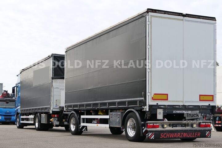 Камион платформа с брезент MERCEDES-BENZ Actros 1863 Komplettzug Durchladesystem