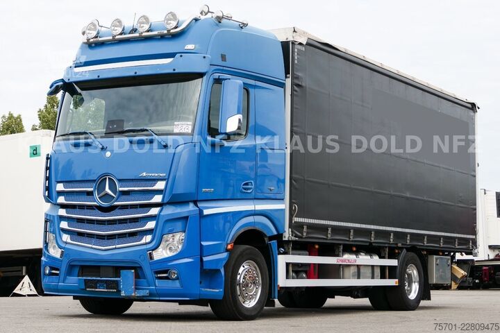 LKW mit Pritsche & Plane MERCEDES-BENZ Actros 1863 Pritsche Plane Retarder LBW Euro 6